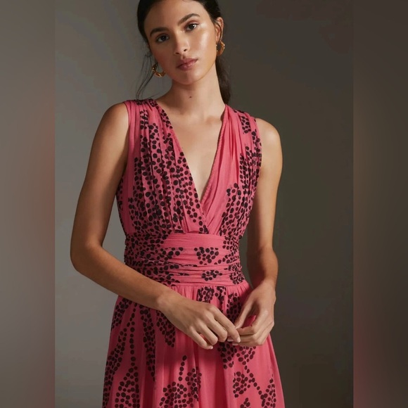 Anthropologie Verb by Pallavi Singhee V-Neck Ombre Maxi Dress Sz XXS - Picture 6 of 8